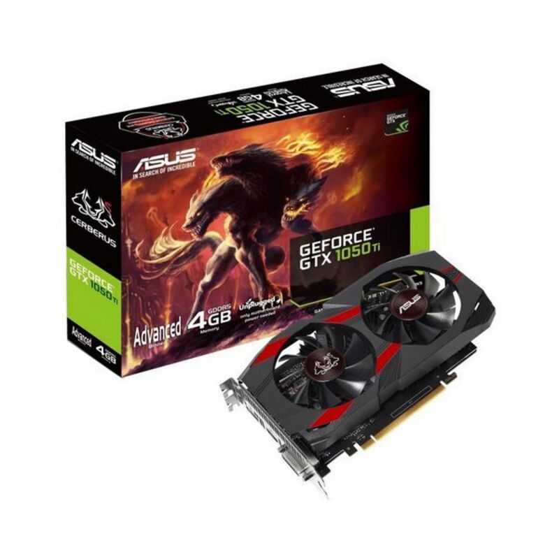 Κάρτα Γραφικών Asus GeForce GTX 1050 Ti 4GB GDDR5 Cerberus 90YV0A75-M0NA00 image