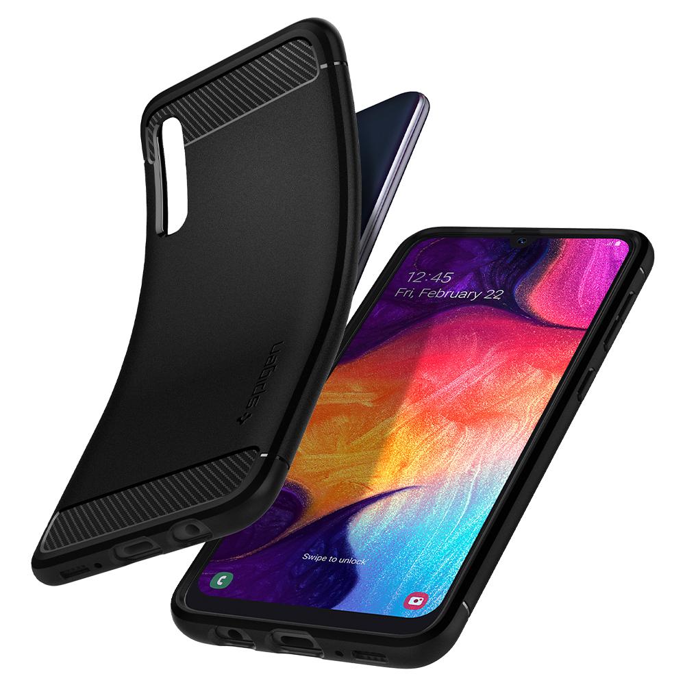 Samsung Galaxy A50 Spigen Rugged Armor Black MIL-STD 611CS26199 image