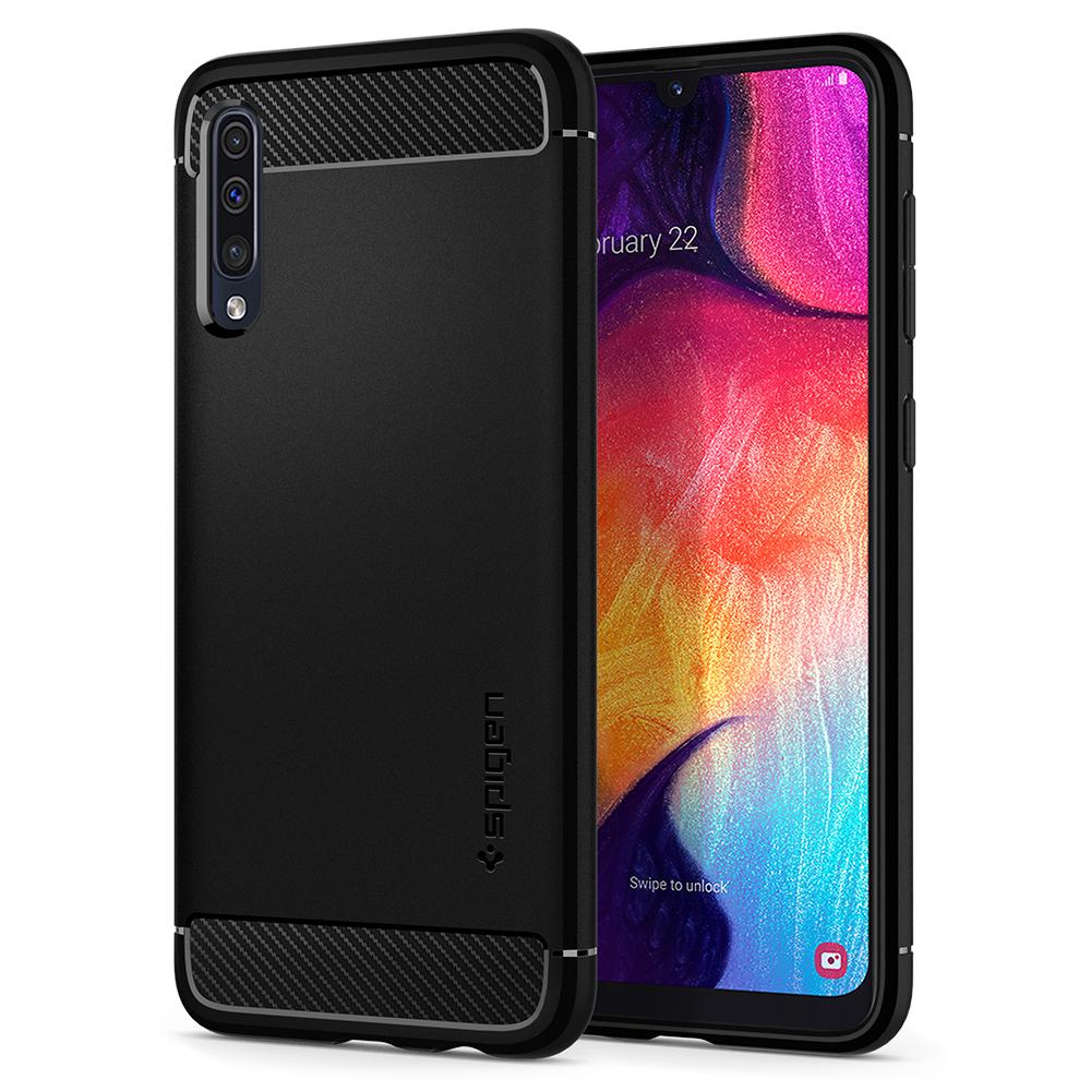 Samsung Galaxy A50 Spigen Rugged Armor Black MIL-STD 611CS26199 image