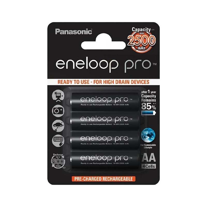 Eneloop Pro 4x HR03/AAA 930mAh BK-4HCDE/4BE Panasonic image