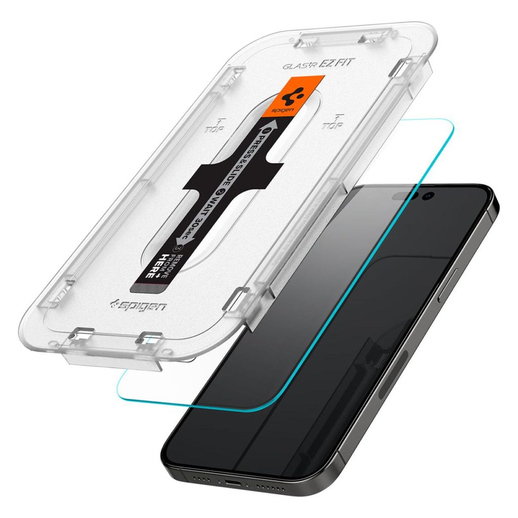 Tempered Glass x2 Glas.tR EZ Fit Spigen 9H iPhone 14 Pro AGL05214 image