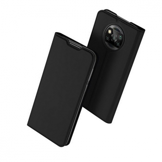 Xiaomi Redmi Poco X3 NFC Book Case DuxDucis Pro Skin Series Black image