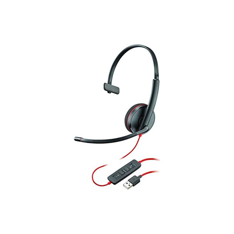 Ακουστικά Multimedia με Μικρόφωνο και Σύνδεση USB-A Plantronics Blackwire C3210 209744-201 image