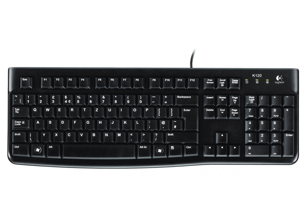 Πληκτρολόγιο Ενσύρματο Logitech K120 Black US 920-002479 image