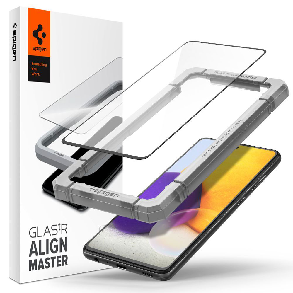 Tempered Glass x1 Glas.tR Align Master Spigen 9H For Galaxy A52 AGL02821 image