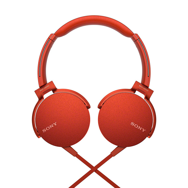 Ακουστικά Κεφαλής Στερεοφωνικά Extra Bass Sony MDR-XB550APR Red image
