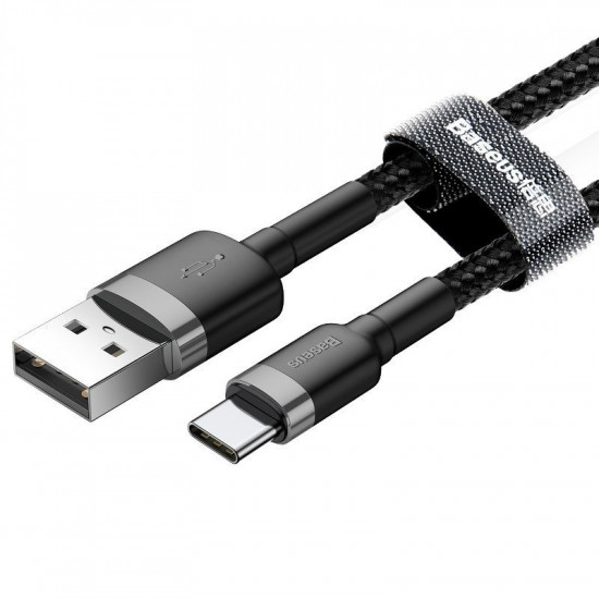 Καλώδιο Φόρτισης USB-A to USB-C 2A 3m Black-Grey Baseus CATKLF-UG1 image