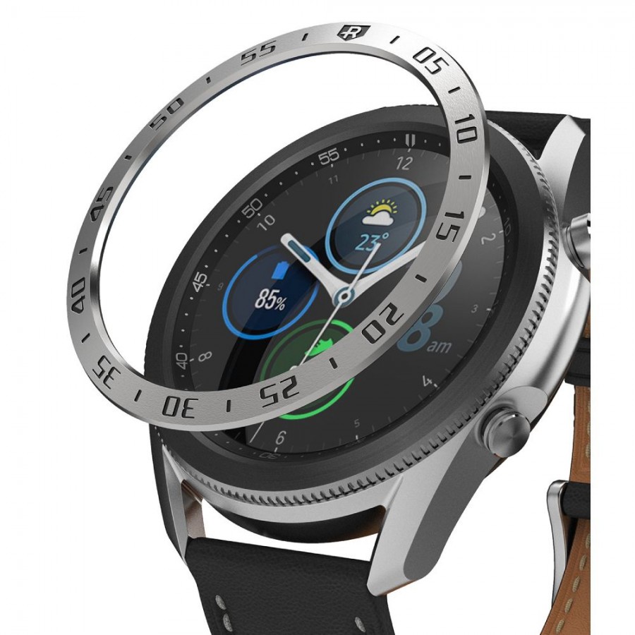 Bezel Styling Silver For Samsung Galaxy Watch 3 45mm  image