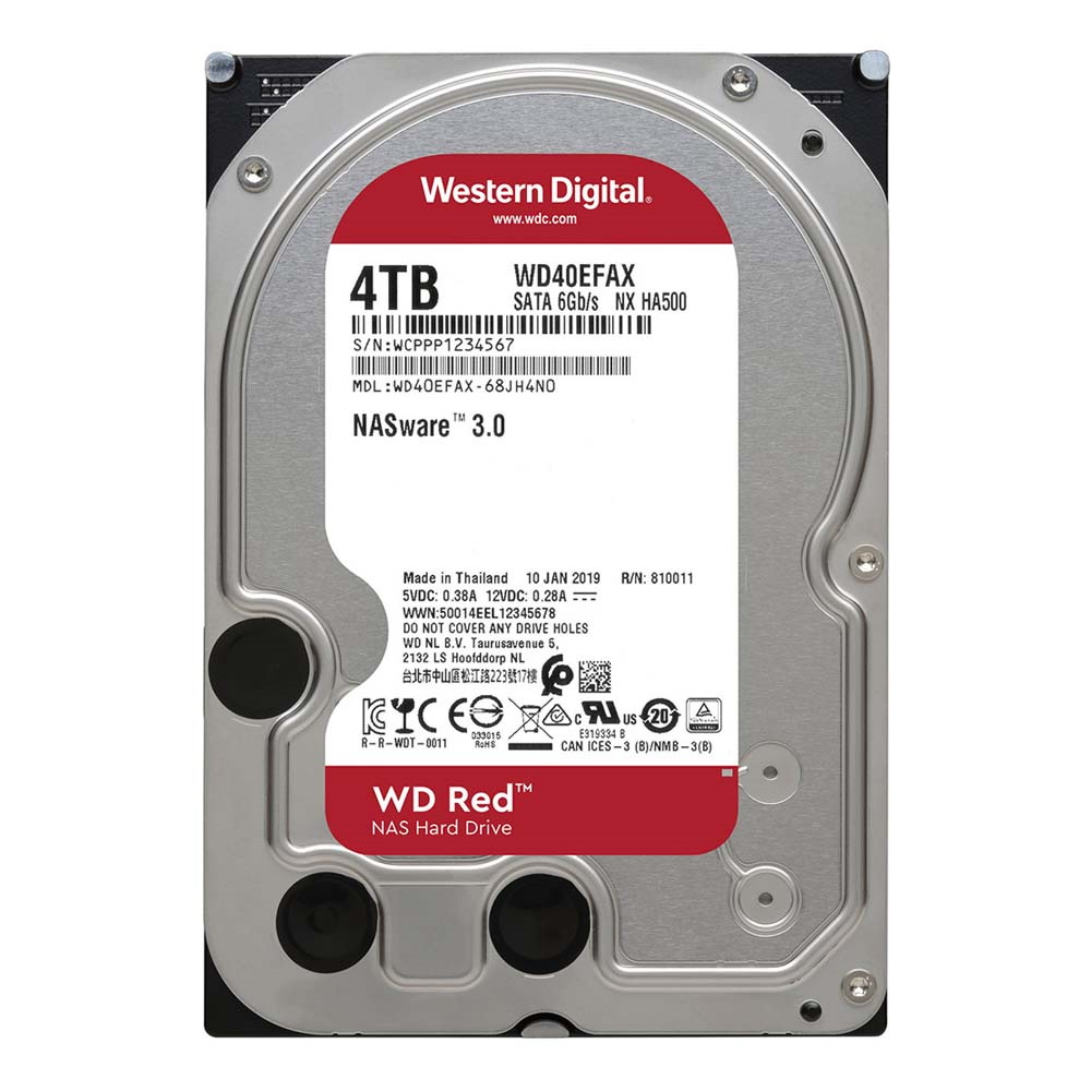 HDD Western Digital Red NAS 3.5" 4TB 256MB 5400rpm WD40EFAX image