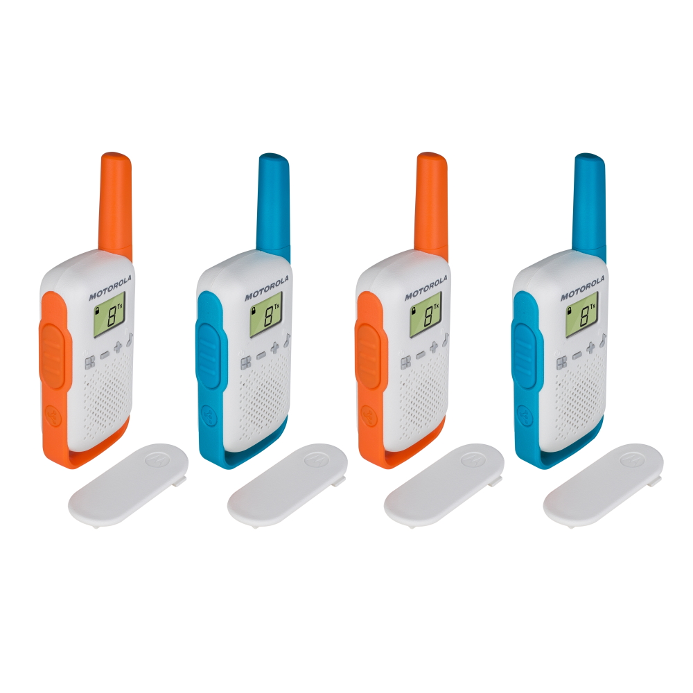 Motorola Talkabout T42 Quad-pack 4km Walkie-Talkie Μπλε-Πορτοκαλί image