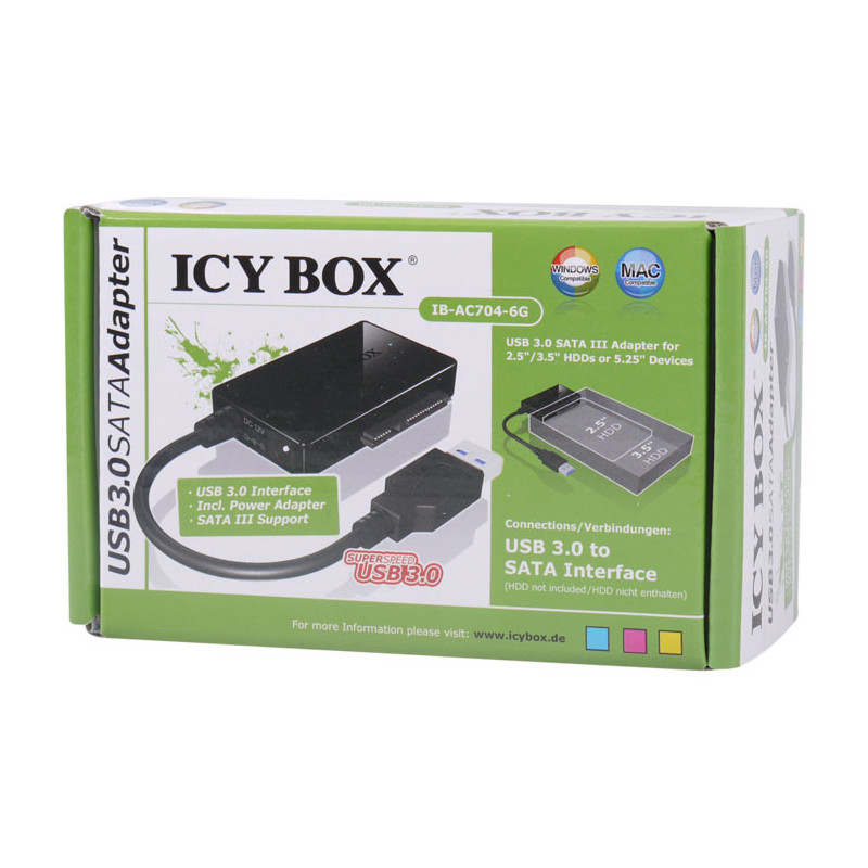 Καλώδιο USB 3.0 σε SATA IB-AC704-6G Icy Box image