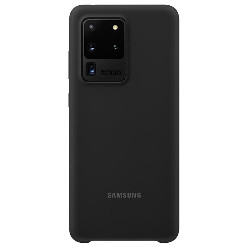 Original Silicone Cover Samsung Galaxy S20 Ultra G988 Black EF-PG988TBE image