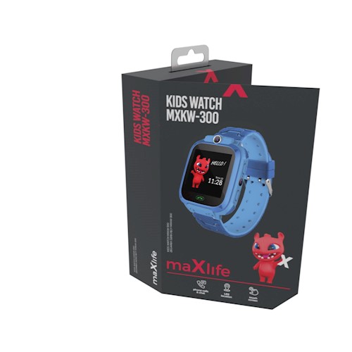 Παιδικό Ρολόι Maxlife Ψηφιακό με Καουτσούκ/Πλαστικό Λουράκι Μπλε MXKW-300 image