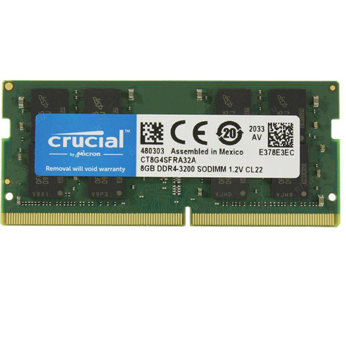 Crucial By Micron 8GB Ram DDR4 Για Laptop 3200MHz CL22 CT8G4SFRA32A image
