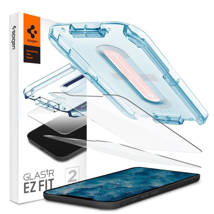 Tempered Glass x2 Glas.tR EZ Fit Spigen 9H iPhone 12 Mini AGL01811 image
