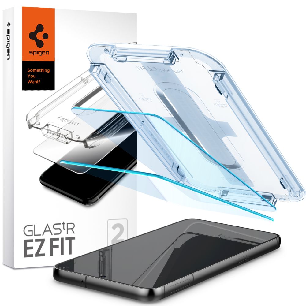 Tempered Glass x2 Glas.tR EZ Fit Spigen 9H Samsung Galaxy S23 AGL05958 image