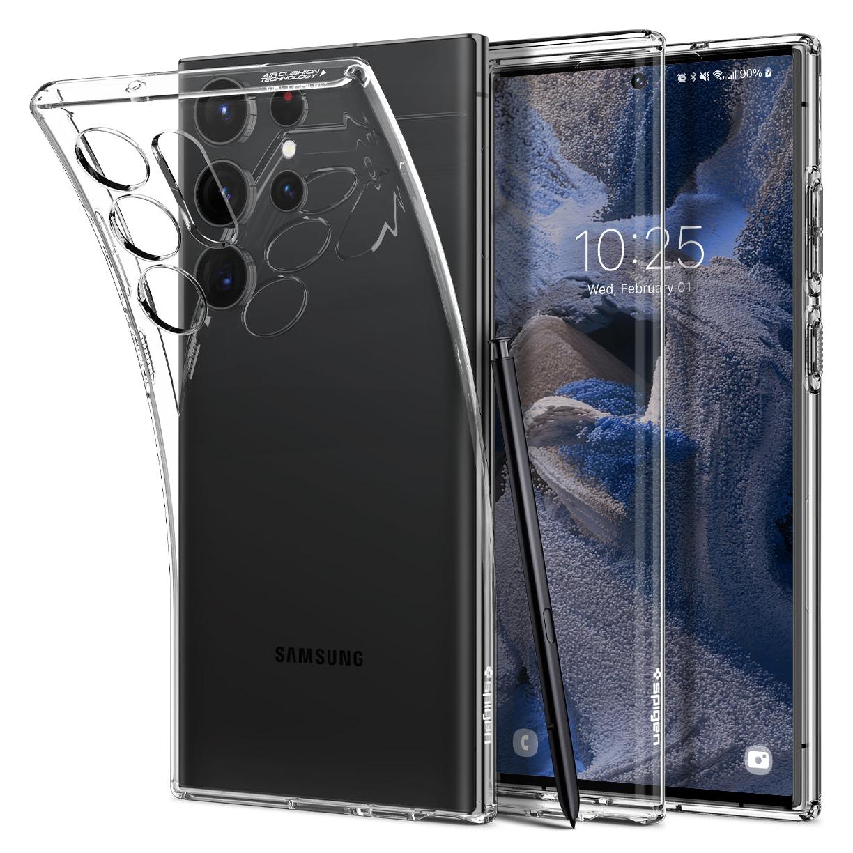 Samsung Galaxy S23 Ultra Spigen Liquid Crystal Clear MIL-STD ACS05610 image