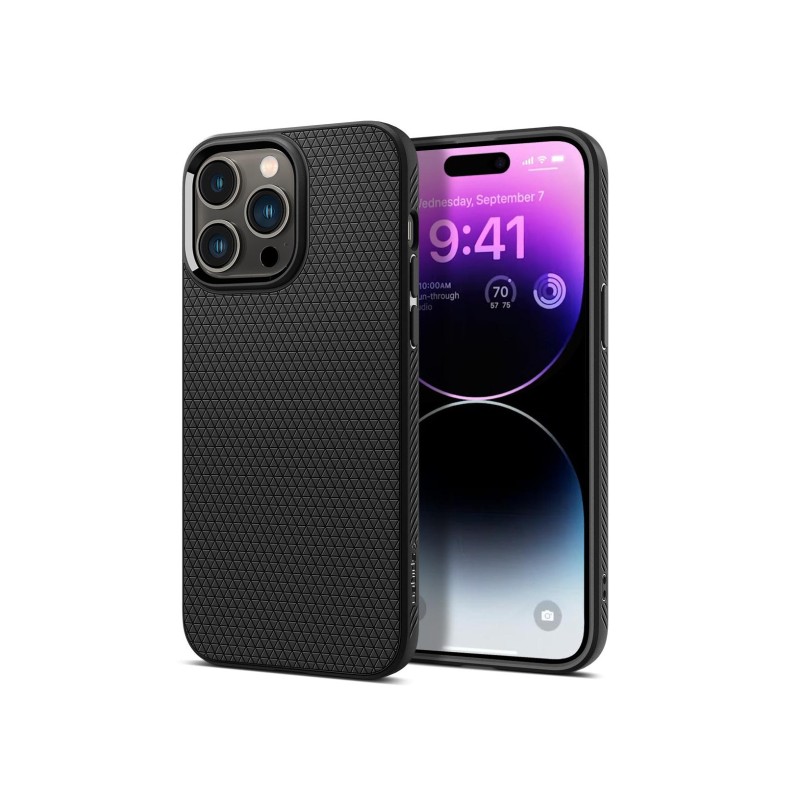 iPhone 15 Pro Spigen Liquid Air Silicone Case Matte Black ACS06704