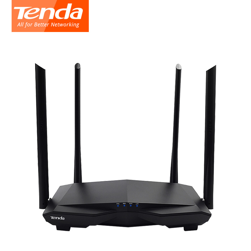 WiFi ETHERNET Router AC1200 Tenda Smart Dual-Band Gigabit AC10U image