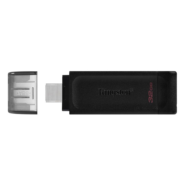 USB Stick Type C 32GB 3.2 Kingston DataTraveller 70 Black DT70/32GB image
