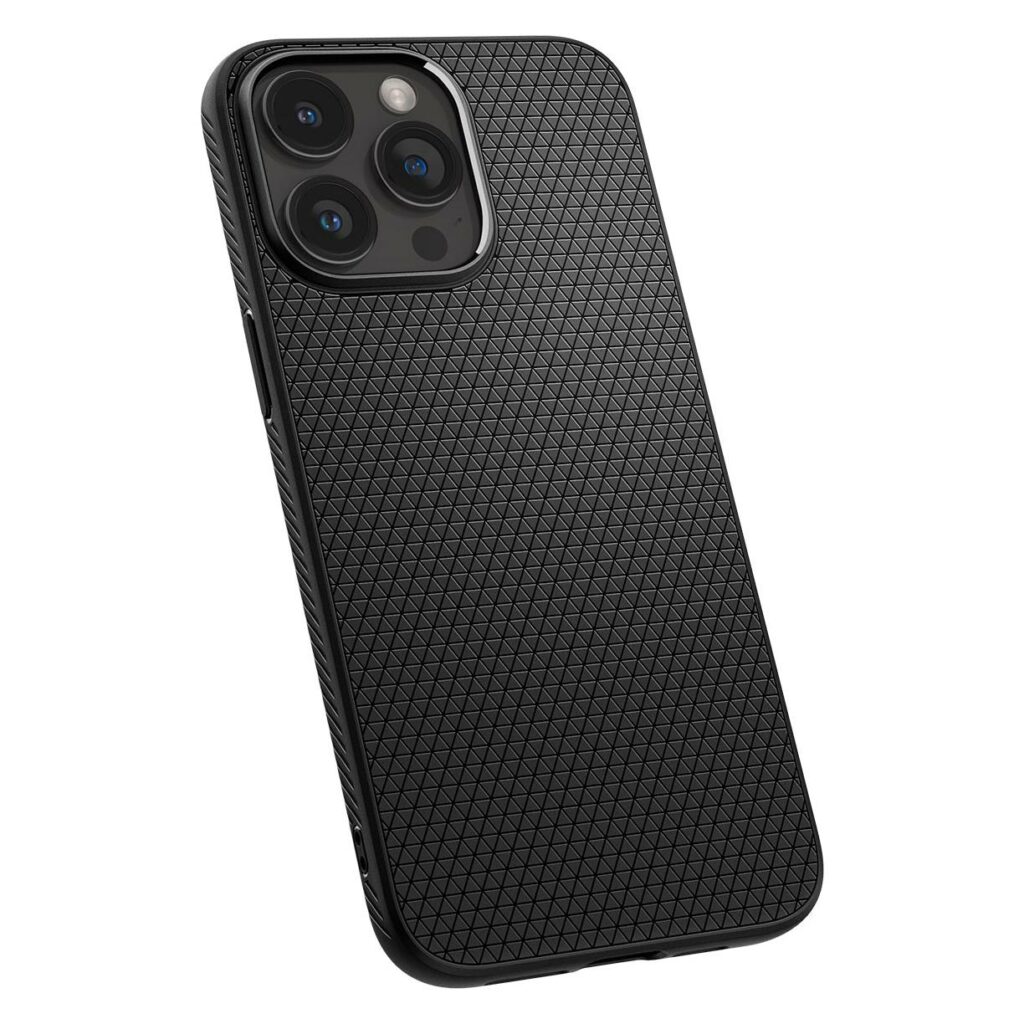 iPhone 15 Pro Max Spigen Liquid Air Silicone Case Matte Black ACS06562