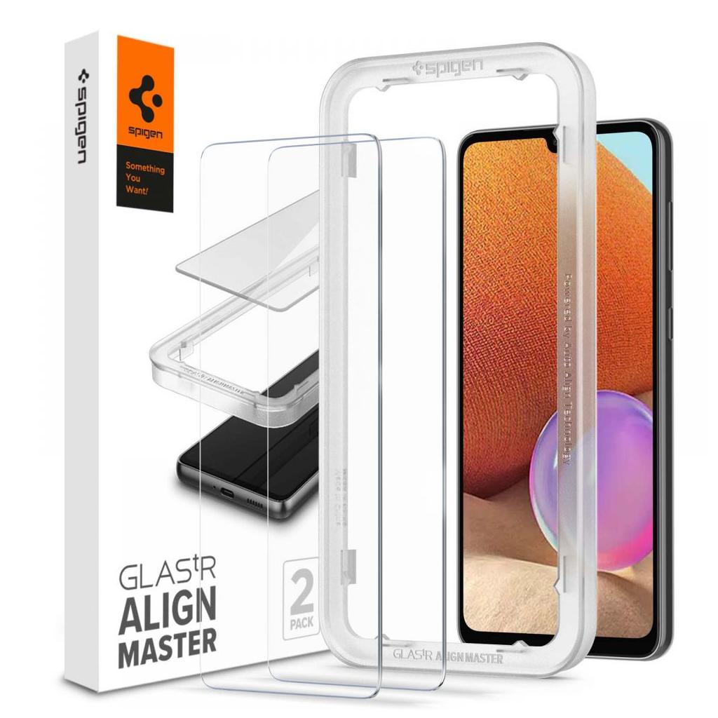 Tempered Glass x2 Glas.tR Align Master Spigen 9H For Galaxy A33 AGL04296 image