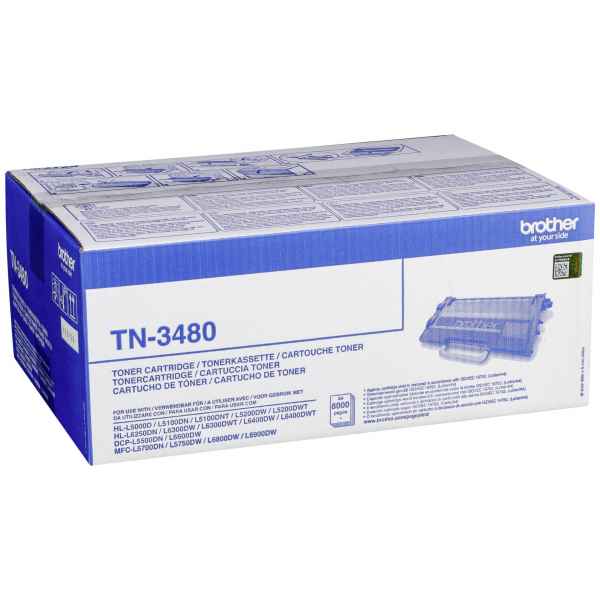 Γνήσιο Toner Brother TN-3480 8000 σελίδες  image