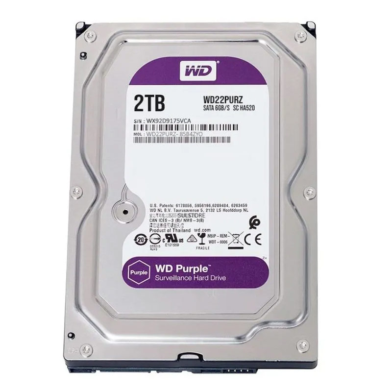 HDD Western Digital Purple 3.5" 2TB WD22PURZ image