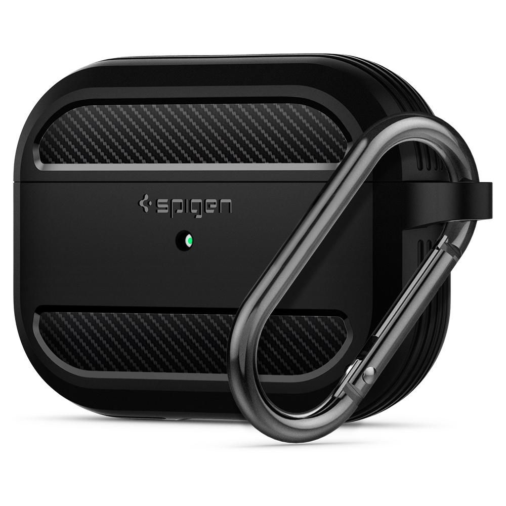 Θήκη Σιλικόνης Για Airpods Pro Spigen Rugged Armor Black ASD00540 image