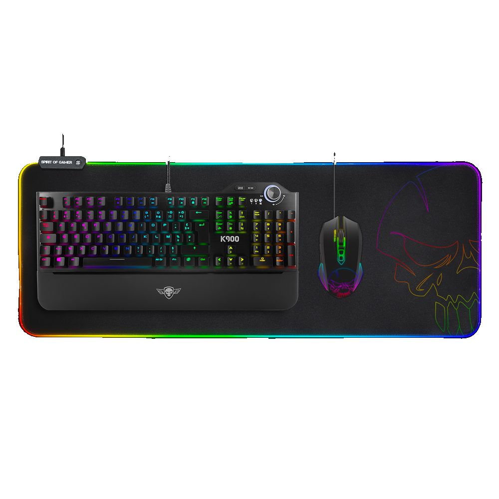 Gaming Mousepad XXL Spirit RGB 80mm*30mm*0.4mm SOG SOG-PADXXRGB image