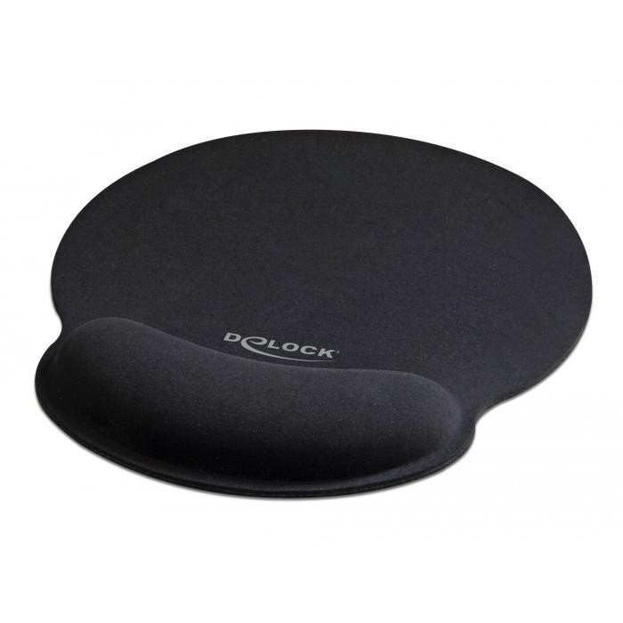 DeLock 12559 Mouse Pad 252mm with Gel Wrist Rest image