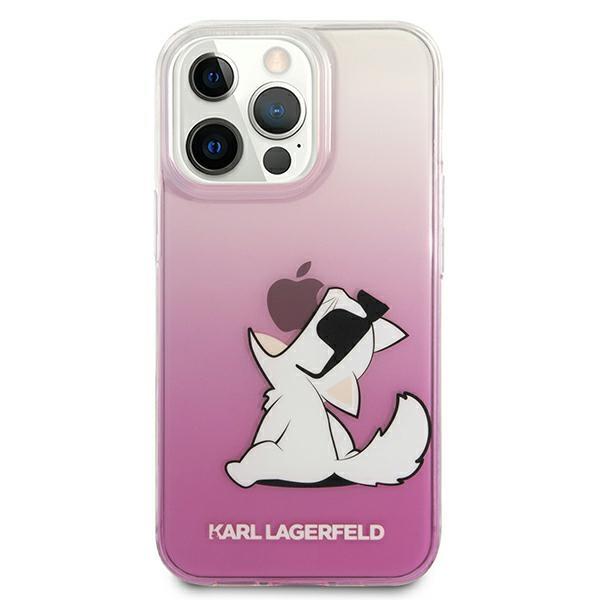Back Cover Choupette Eat Karl Lagerfeld Πλαστικό Ροζ (iPhone 13 Pro) image