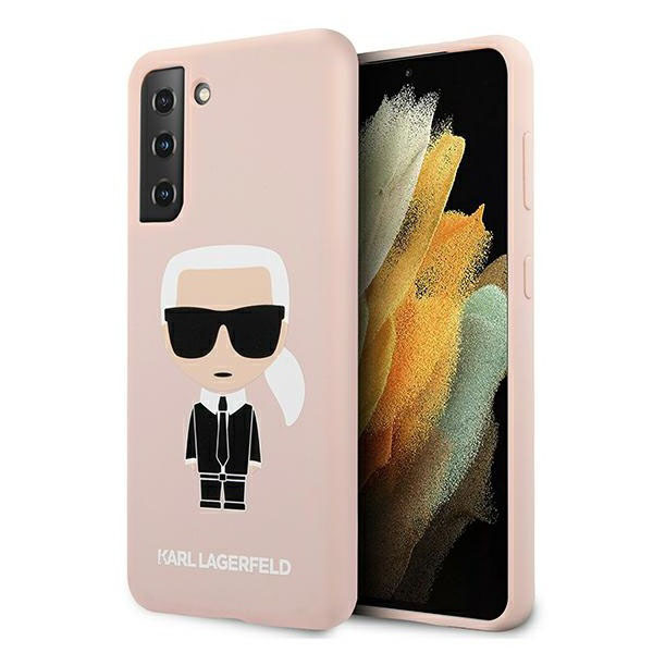 Back Cover Ikonik Karl Lagerfeld Σιλικόνης Ροζ (Galaxy S21+ 5G) image