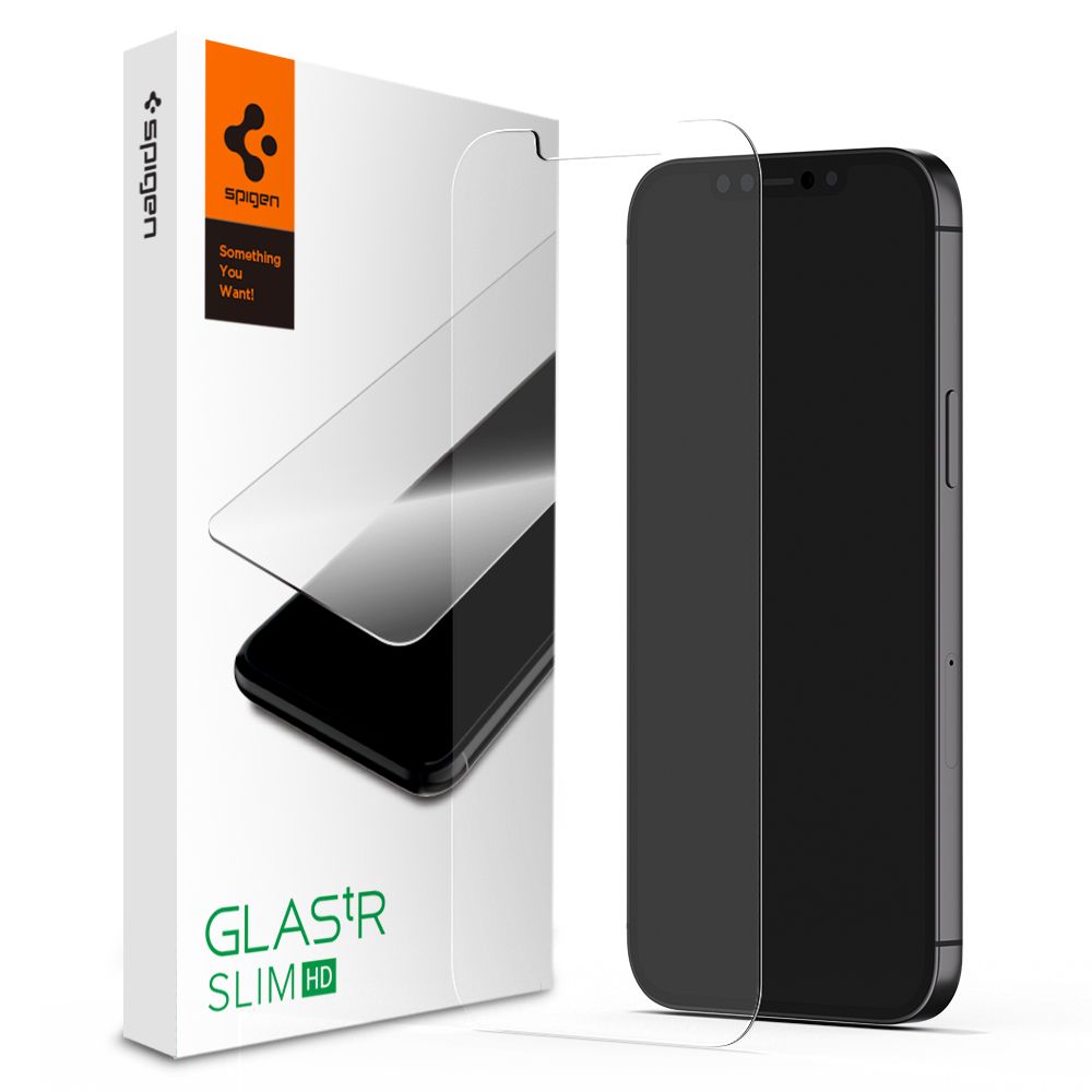 Tempered Glass Glas.tR Slim HD Spigen 9H iPhone 12 Pro Max AGL01467 image