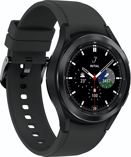 Samsung Galaxy Watch 4 Classic Bluetooth Stainless Steel 46mm Αδιάβροχο με Παλμογράφο (Black) 