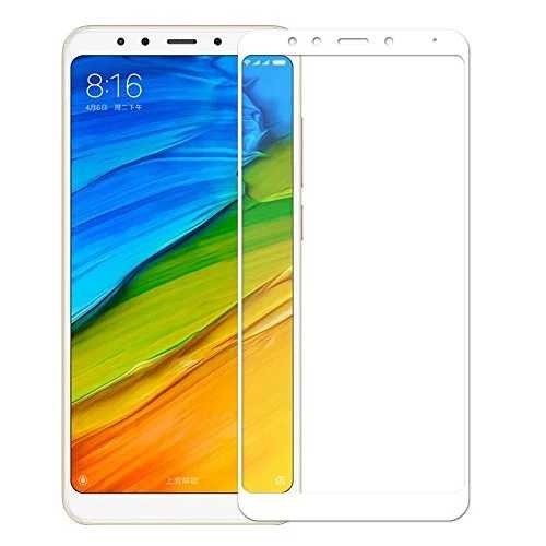 Tempered Glass White Full Cover Full Glue 5D Xiaomi Redmi Note 5/5 Pro 9H image