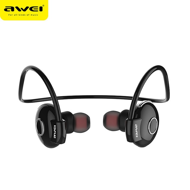 Bluetooth Stereo Awei A845BL Wireless Smart Sports Black Headphones  image