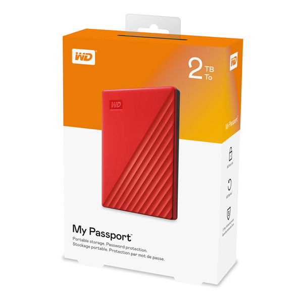 Εξωτερικός Σκληρός Western Digital My Passport NEW 2TB USB 3.0 2.5" WDBYVG0020BRD Red image