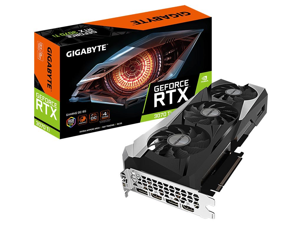 Κάρτα Γραφικών Gigabyte GeForce RTX 3070 Ti 8GB GDDR6X OC LHR GV-N307TGAMING  image