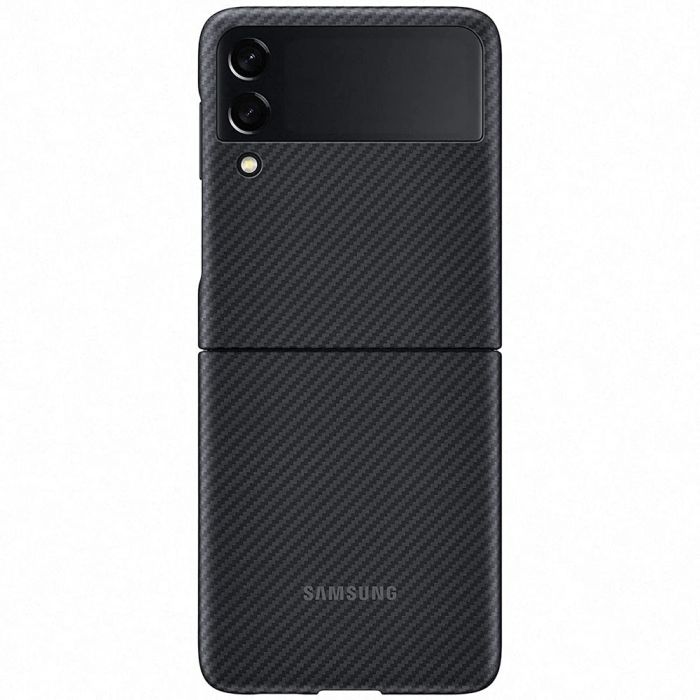 Original Aramid Back Cover Black For Samsung Galaxy Z Flip3 5G EF-XF711SBE image