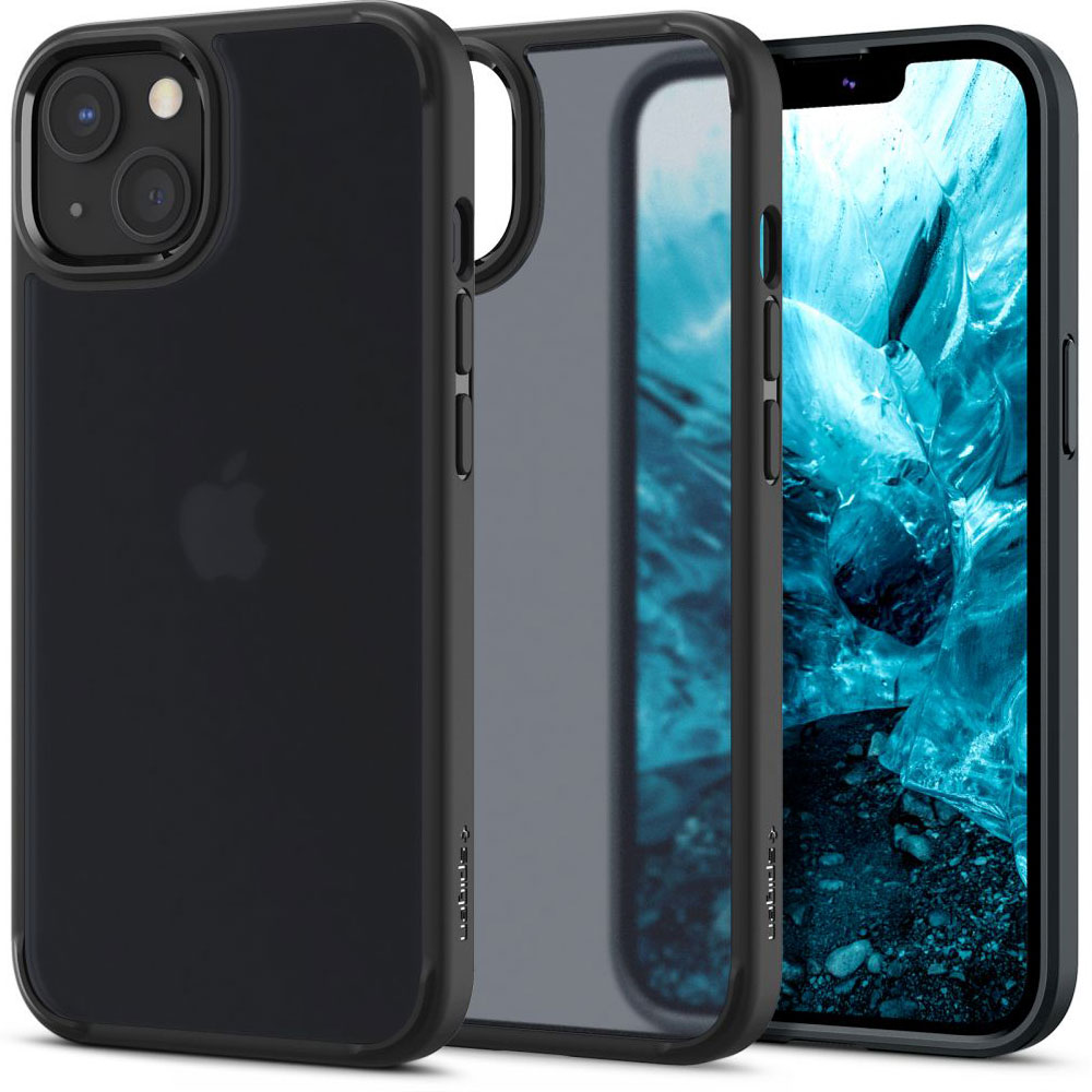iPhone 13 Spigen Ultra Hybrid Case Frost Black ACS03623 image