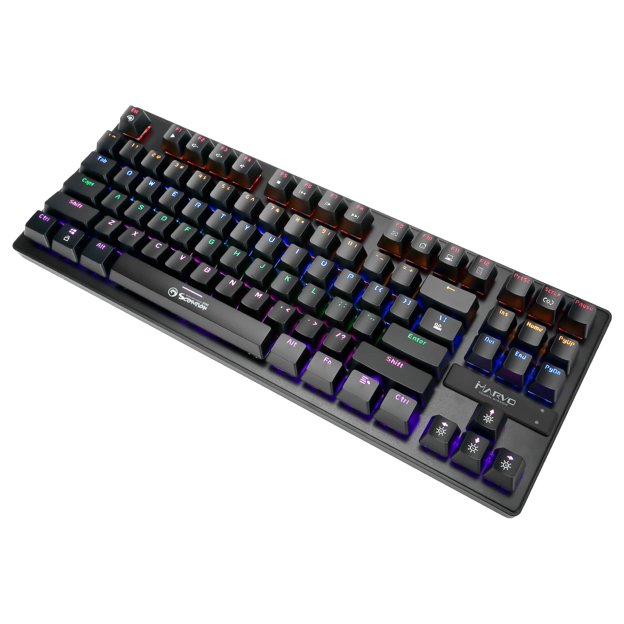 Πληκτρολόγιο Ενσύρματο Mechanical Marvo KG901 87Keys Black US (Blue Switches) image