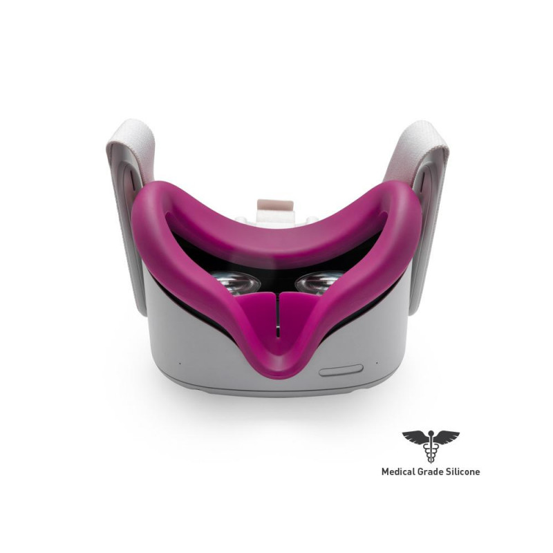 Silicone Cover for Meta Quest 2 VR Cover Magenta image
