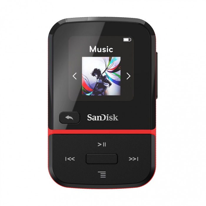 Clip Sport Go Mp3 Player 16GB Sandisk Red NEW image