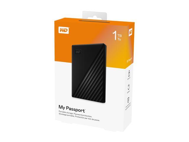 Εξωτερικός Σκληρός Western Digital My Passport NEW 1TB USB 3.2 2.5" WDBYVG0010BBK Black image