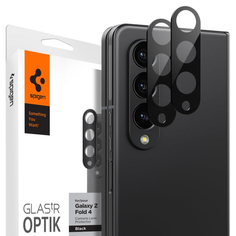 Camera Lens Protector Optik.Tr Black Spigen 2τμχ (Galaxy Z Fold4) AGL05428 image