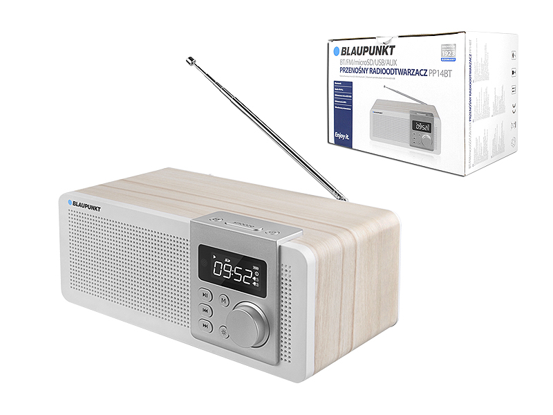 Ραδιόφωνο Επαναφορτιζόμενο με Bluetooth και USB Blaupunkt PP14BT Λευκό image
