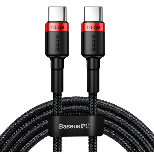 Καλώδιο Φόρτισης PD2.0 USB-C to USB-C 100W Baseus Black-Red CATKLF-AL91 image