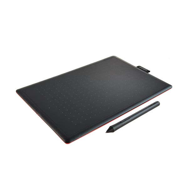 Wacom Pen Tablet One Black/Red Medium 2017 CTL-672-S image