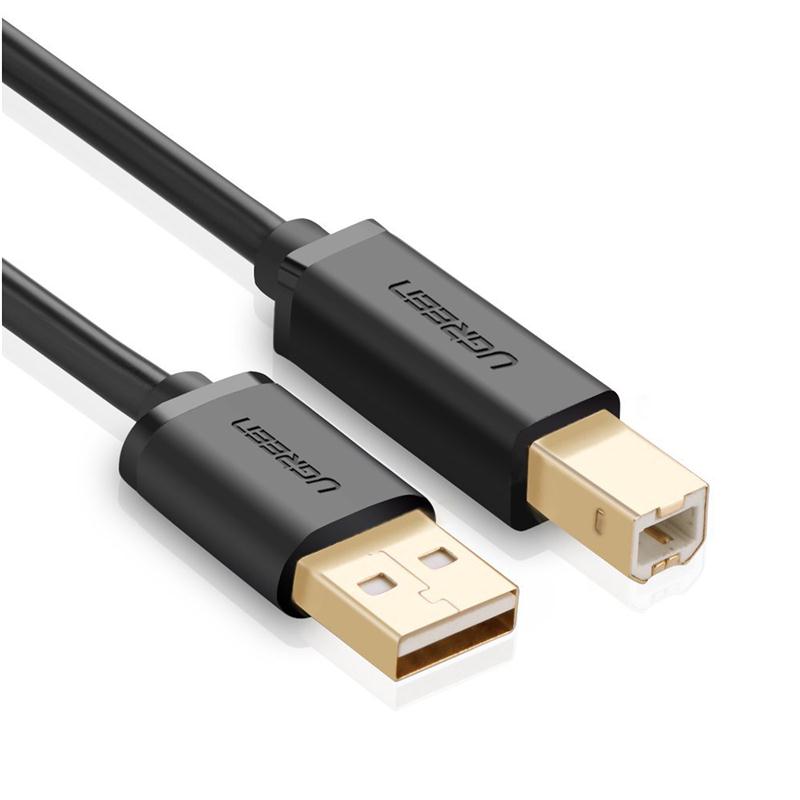 Καλώδιο Εκτυπωτή USB 2.0 Cable USB-A male USB-B male Μαύρο 3m Ugreen 10351 image